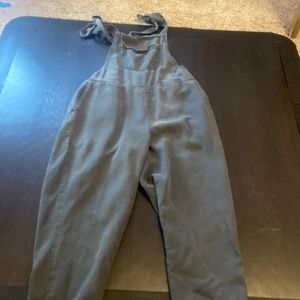 AERIE GREY OVERALLS